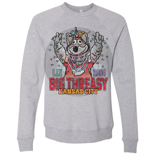 Kansas City Football Big Threasy Wolf Sweatshirt
