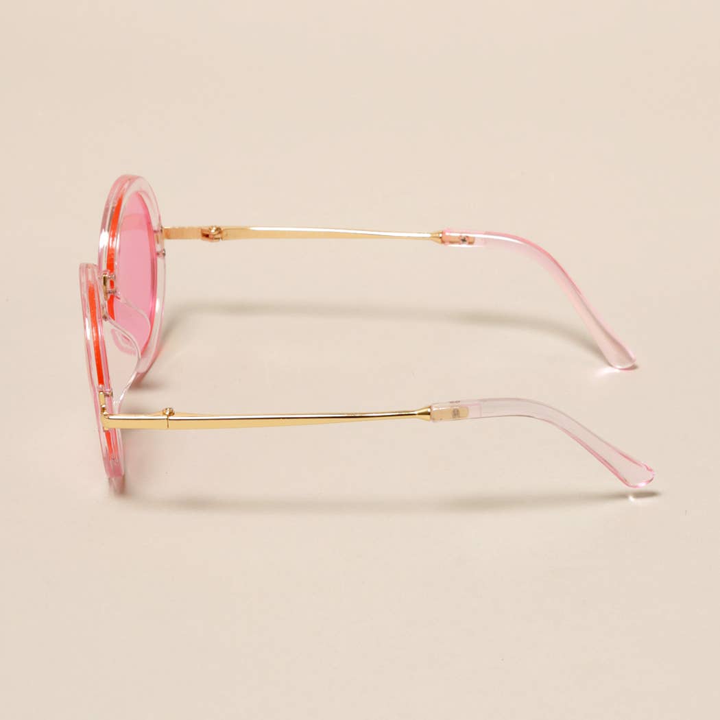 Kids Trendy Colorful Round Sunglasses