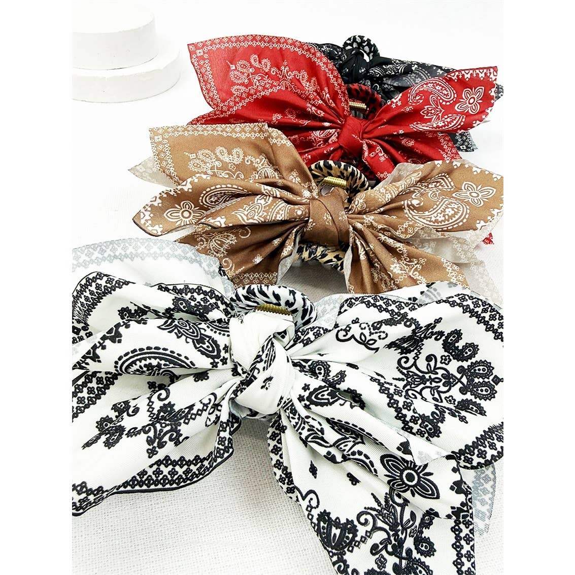 Boho Bandana Hair Claw Clips