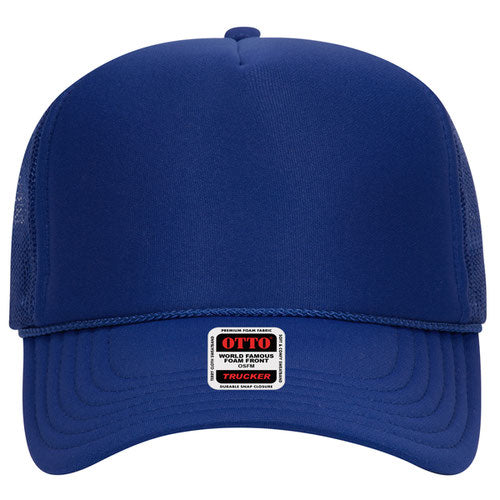 OTTO CAP 5 Panel High Crown Mesh Back Trucker Hat