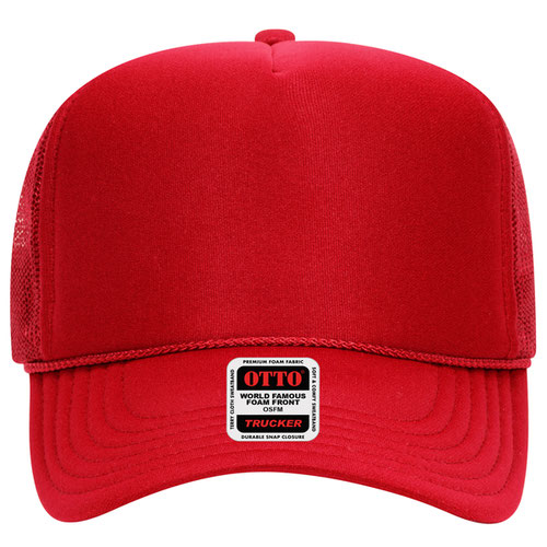 OTTO CAP 5 Panel High Crown Mesh Back Trucker Hat
