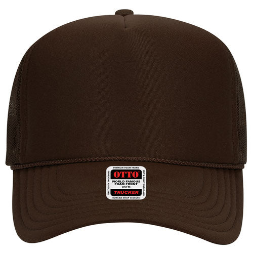 OTTO CAP 5 Panel High Crown Mesh Back Trucker Hat