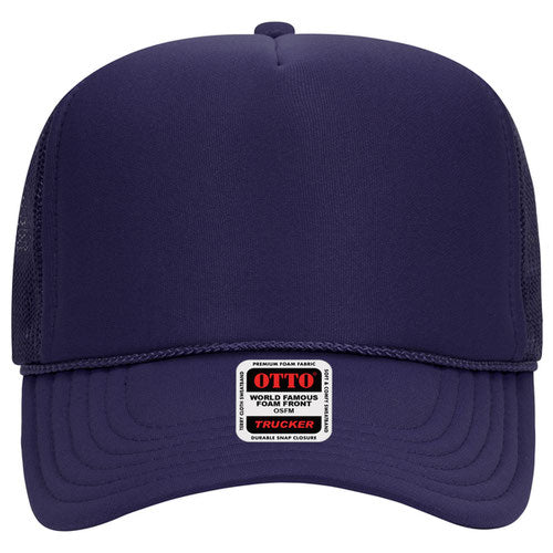 OTTO CAP 5 Panel High Crown Mesh Back Trucker Hat