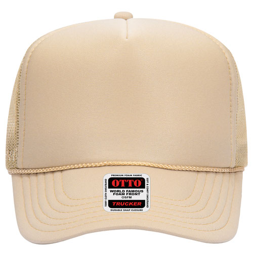 OTTO CAP 5 Panel High Crown Mesh Back Trucker Hat