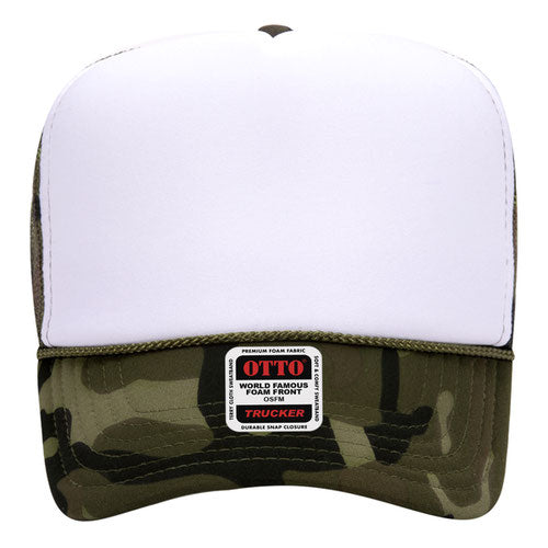 OTTO CAP 5 Panel High Crown Mesh Back Trucker Hat