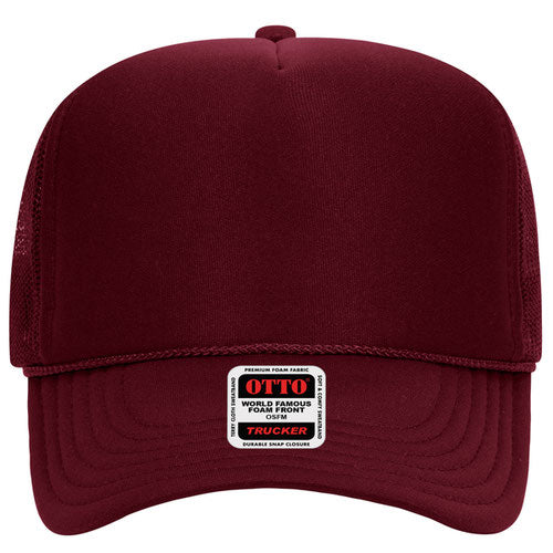 OTTO CAP 5 Panel High Crown Mesh Back Trucker Hat