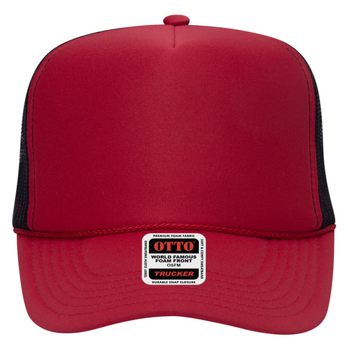 OTTO CAP 5 Panel High Crown Mesh Back Trucker Hat