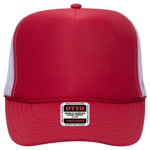 OTTO CAP 5 Panel High Crown Mesh Back Trucker Hat