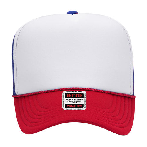 OTTO CAP 5 Panel High Crown Mesh Back Trucker Hat