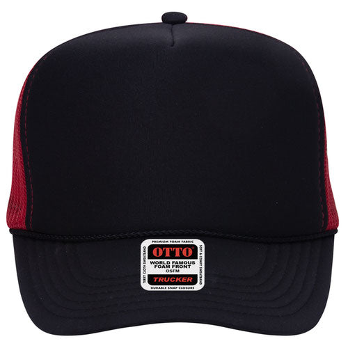OTTO CAP 5 Panel High Crown Mesh Back Trucker Hat