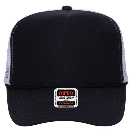 OTTO CAP 5 Panel High Crown Mesh Back Trucker Hat