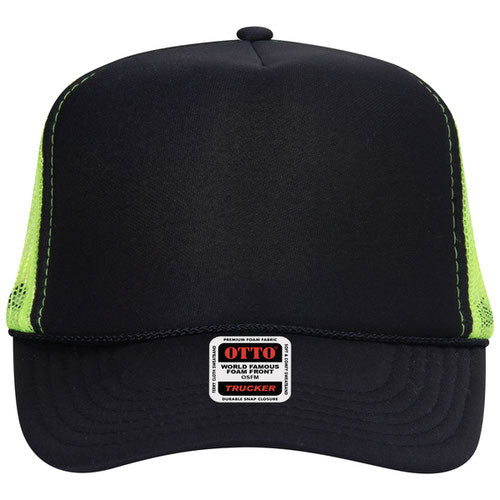 OTTO CAP 5 Panel High Crown Mesh Back Trucker Hat
