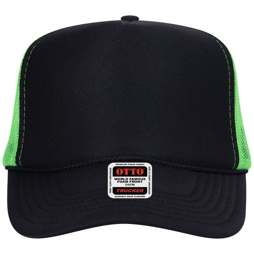 OTTO CAP 5 Panel High Crown Mesh Back Trucker Hat