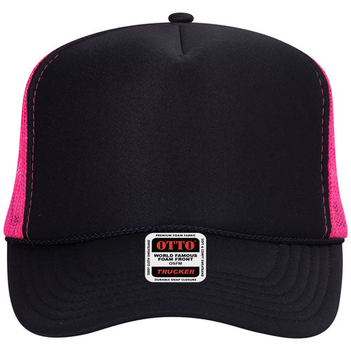 OTTO CAP 5 Panel High Crown Mesh Back Trucker Hat