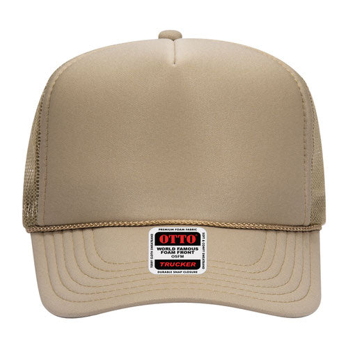 OTTO CAP 5 Panel High Crown Mesh Back Trucker Hat