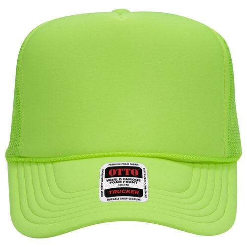 OTTO CAP 5 Panel High Crown Mesh Back Trucker Hat