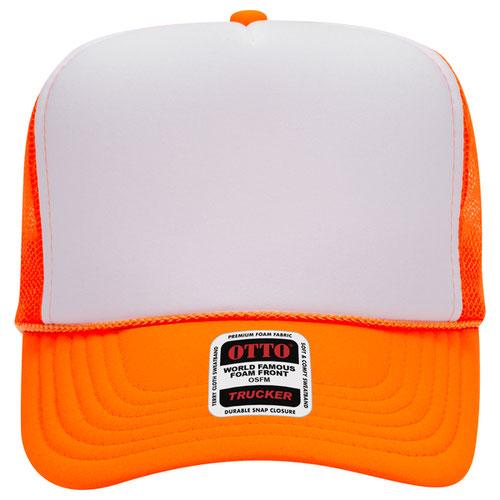 OTTO CAP 5 Panel High Crown Mesh Back Trucker Hat