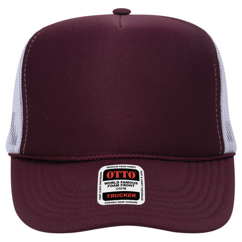 OTTO CAP 5 Panel High Crown Mesh Back Trucker Hat