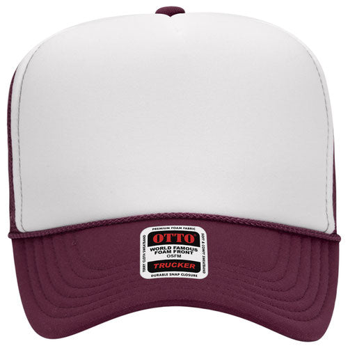 OTTO CAP 5 Panel High Crown Mesh Back Trucker Hat
