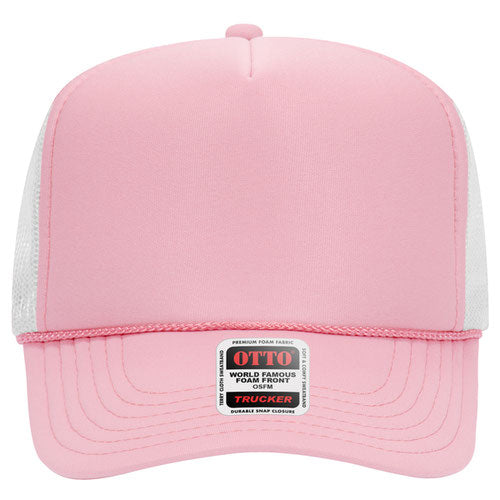 OTTO CAP 5 Panel High Crown Mesh Back Trucker Hat