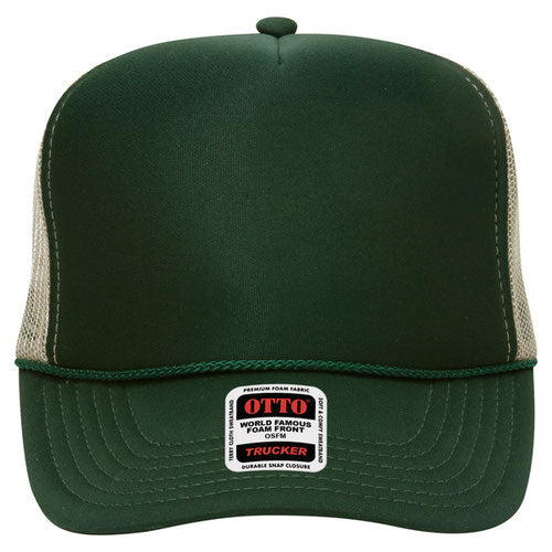 OTTO CAP 5 Panel High Crown Mesh Back Trucker Hat