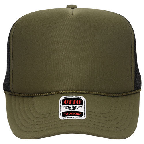 OTTO CAP 5 Panel High Crown Mesh Back Trucker Hat