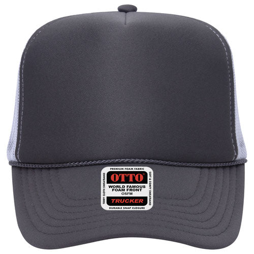 OTTO CAP 5 Panel High Crown Mesh Back Trucker Hat