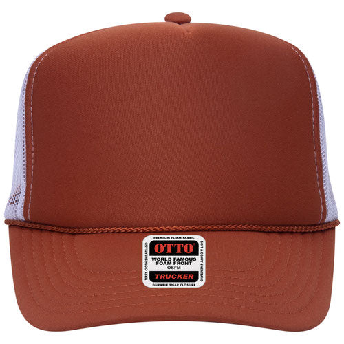 OTTO CAP 5 Panel High Crown Mesh Back Trucker Hat