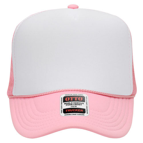 OTTO CAP 5 Panel High Crown Mesh Back Trucker Hat