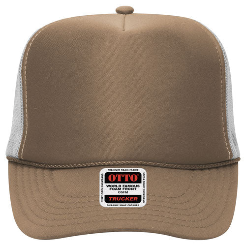 OTTO CAP 5 Panel High Crown Mesh Back Trucker Hat