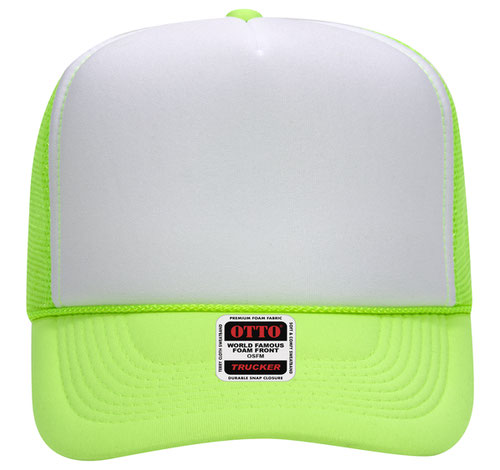 OTTO CAP 5 Panel High Crown Mesh Back Trucker Hat