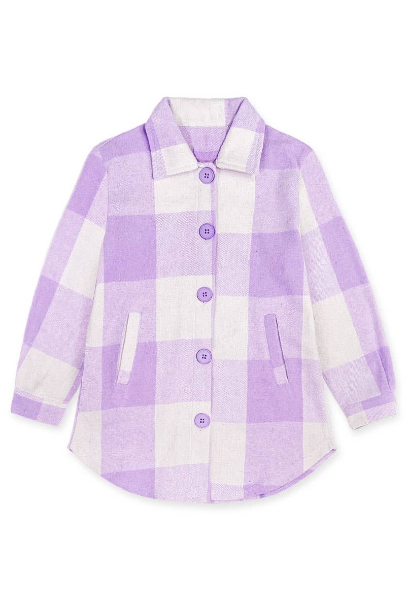 TFJ-3128T-M210 Toddler's Plaid Flannel Shacket