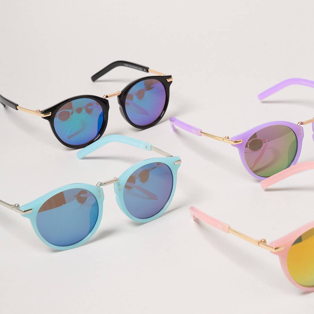 Kid's Round Color Tinted Sunglasses