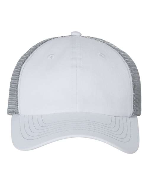Contrast-Stitch Mesh-Back Cap
