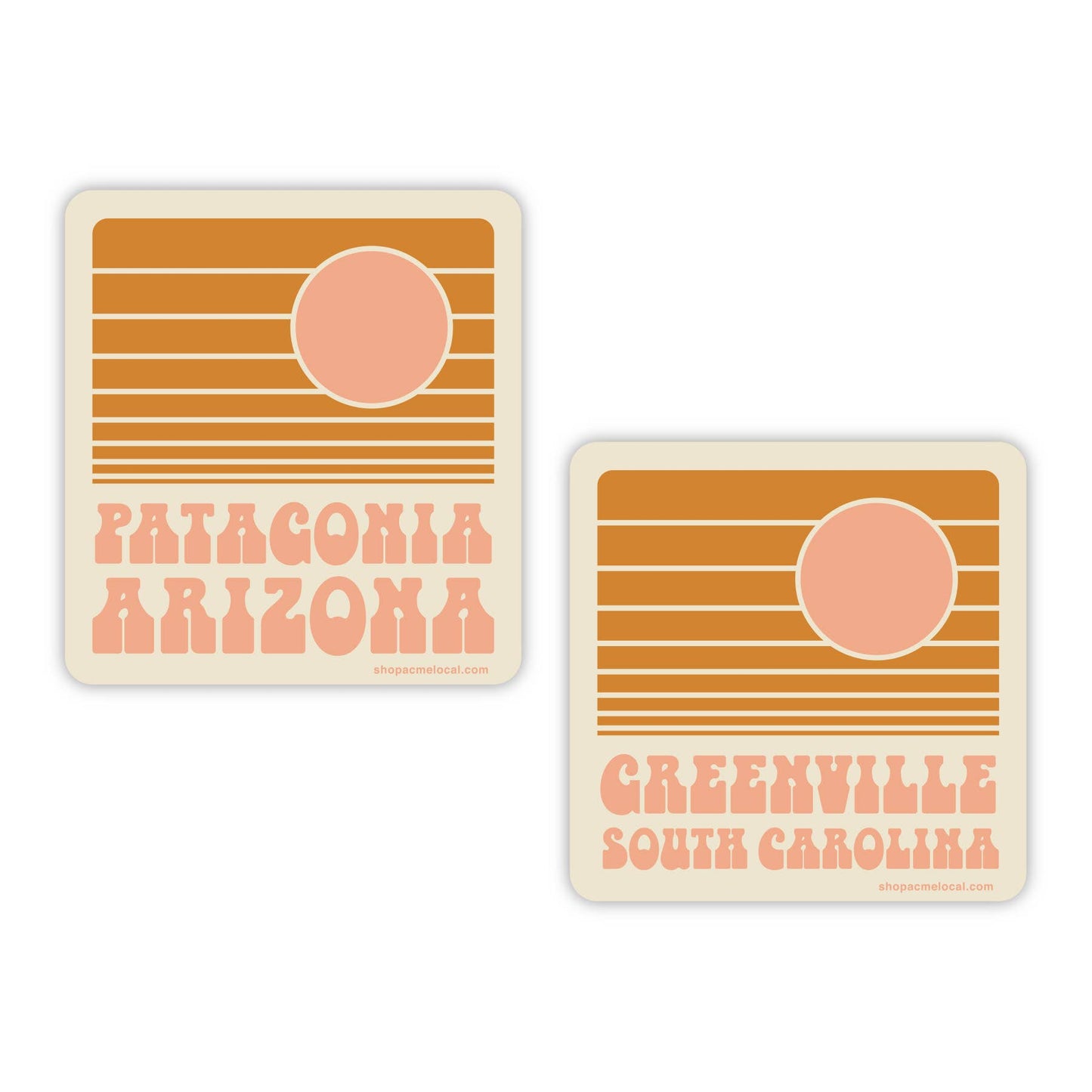 Hippie Sunset Customizable Sticker