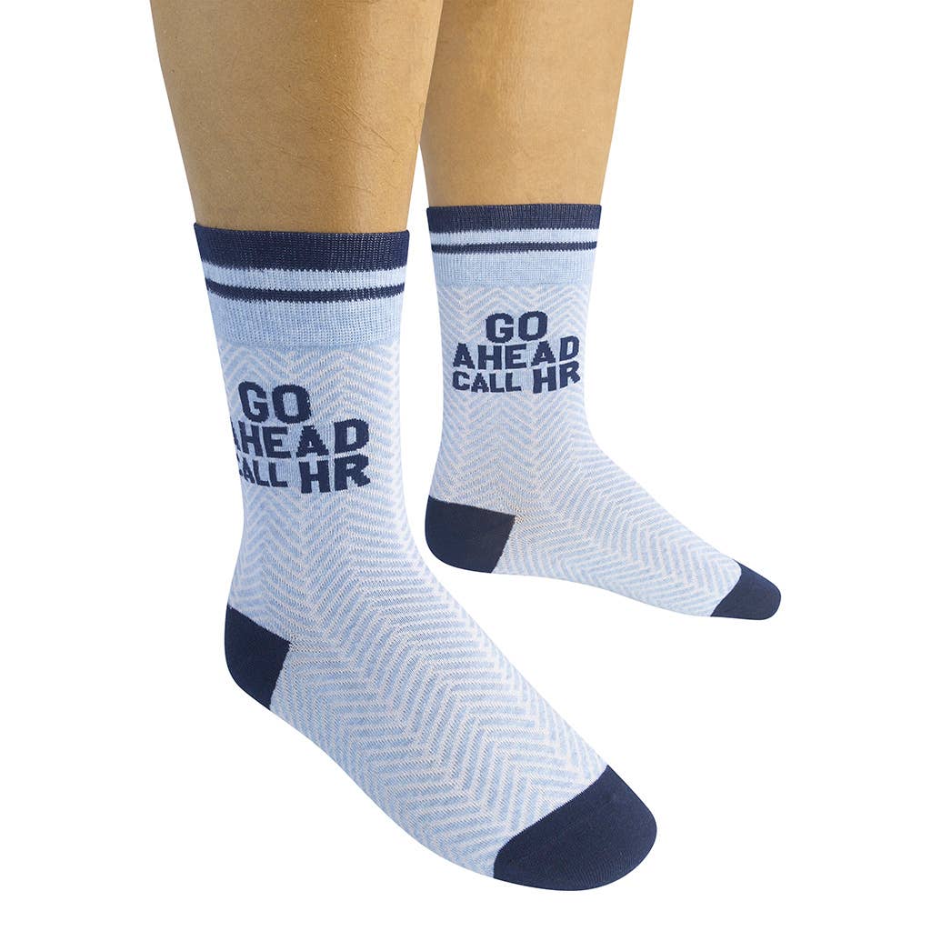 Go Ahead Call Hr Socks | Funny Unisex | Fun Socks | Funatic