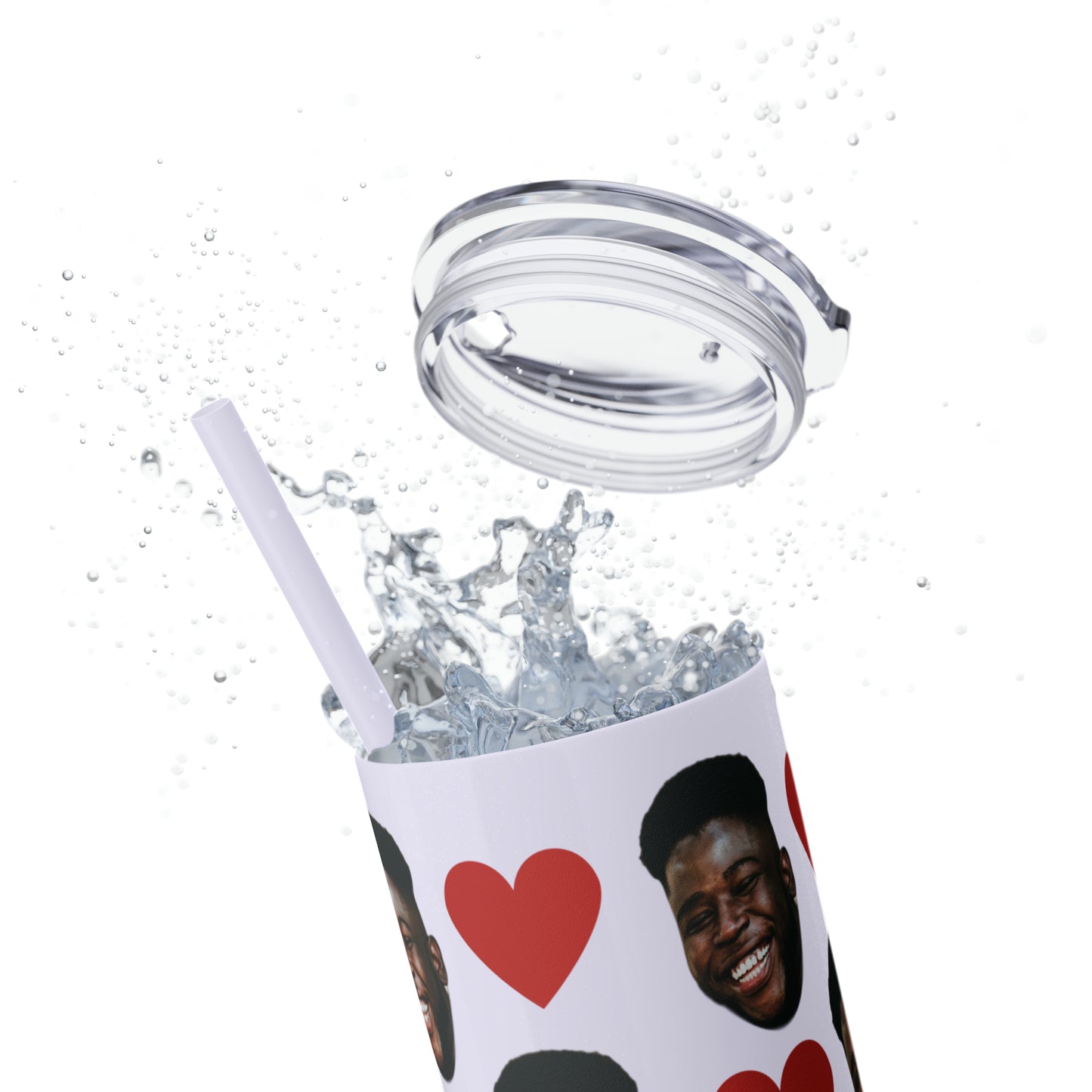 20oz Skinny Tumbler - Hearts