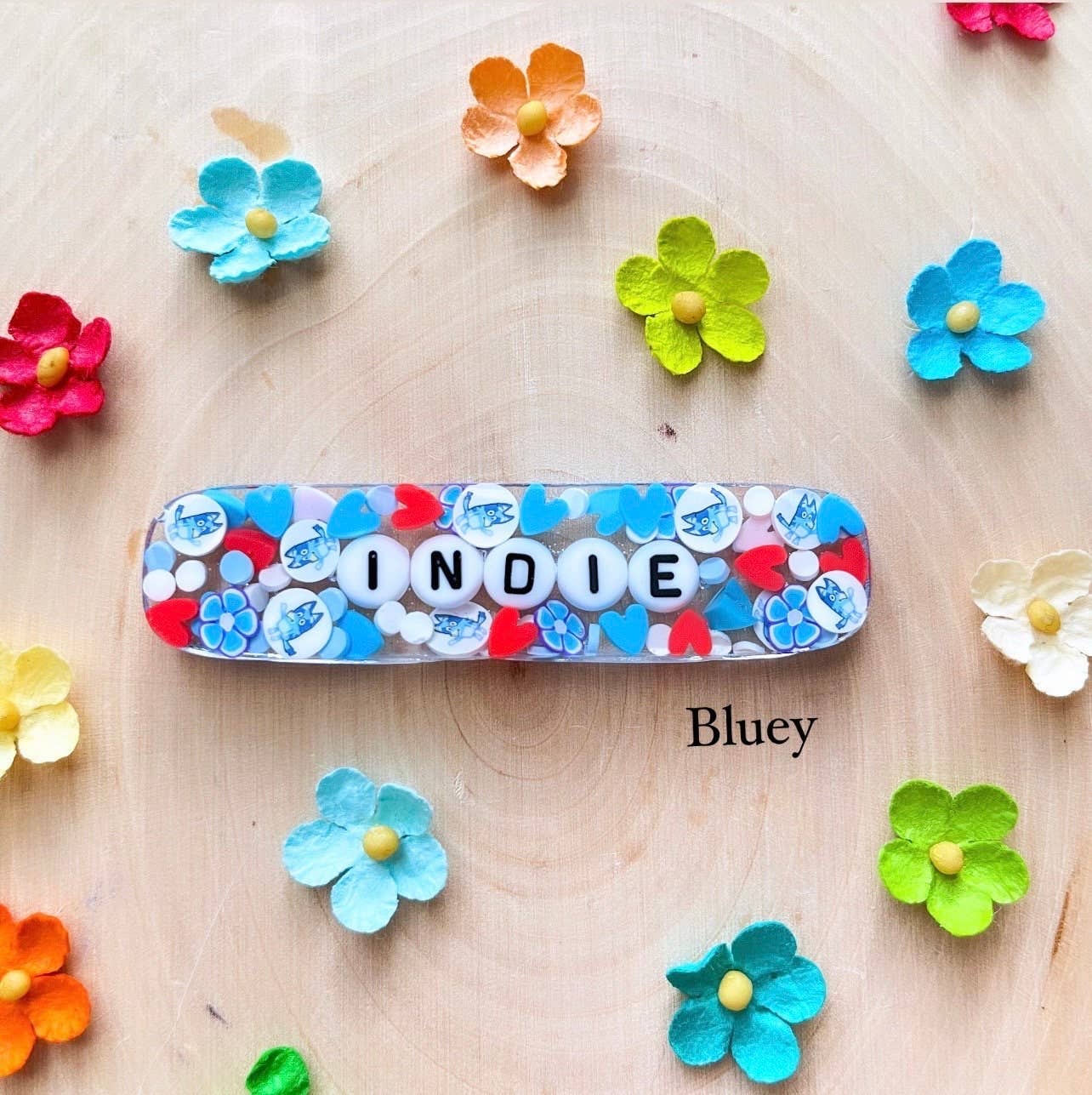Custom resin hair clip