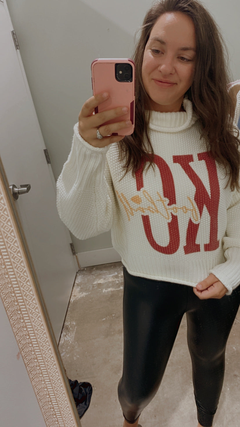 KC football Turtleneck Sweater