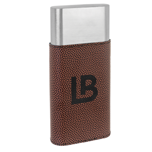 Football Leather Cigar Case with Cutter