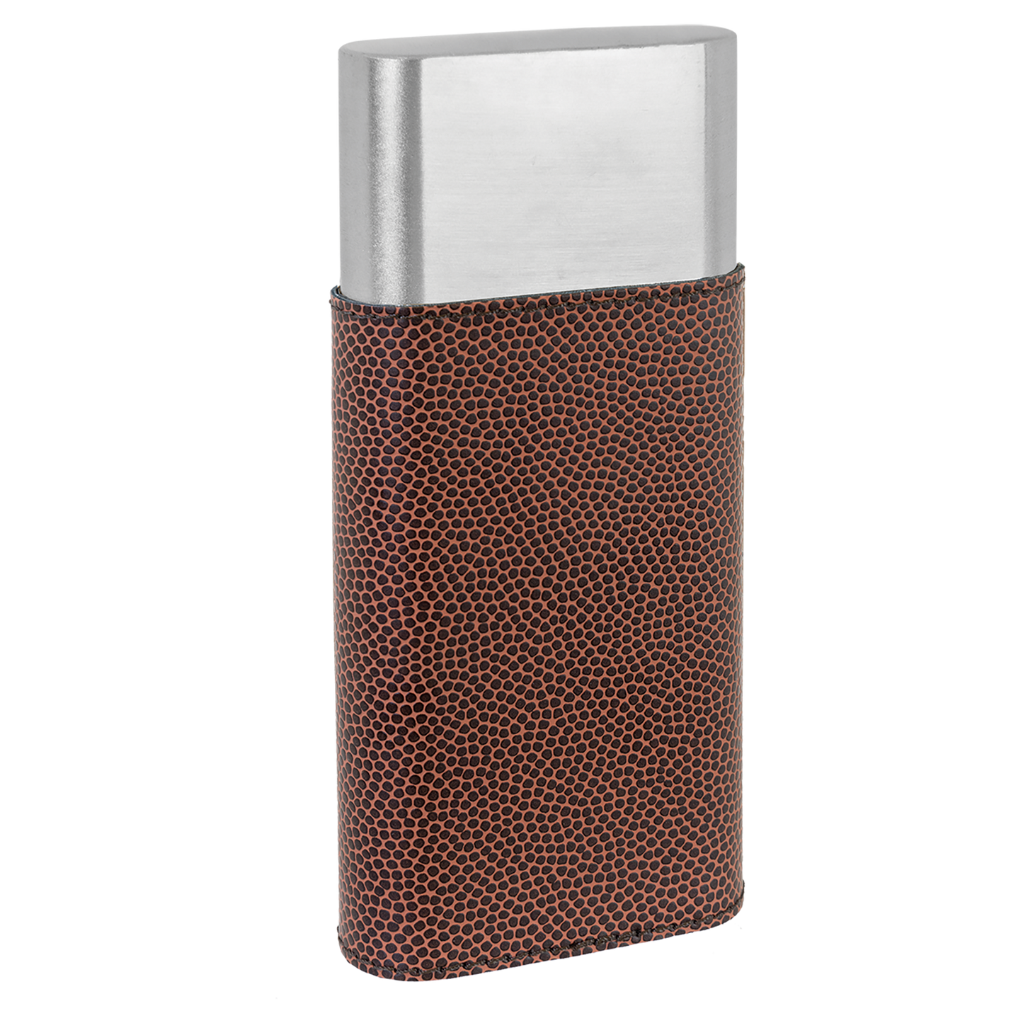 Football Leather Cigar Case with Cutter