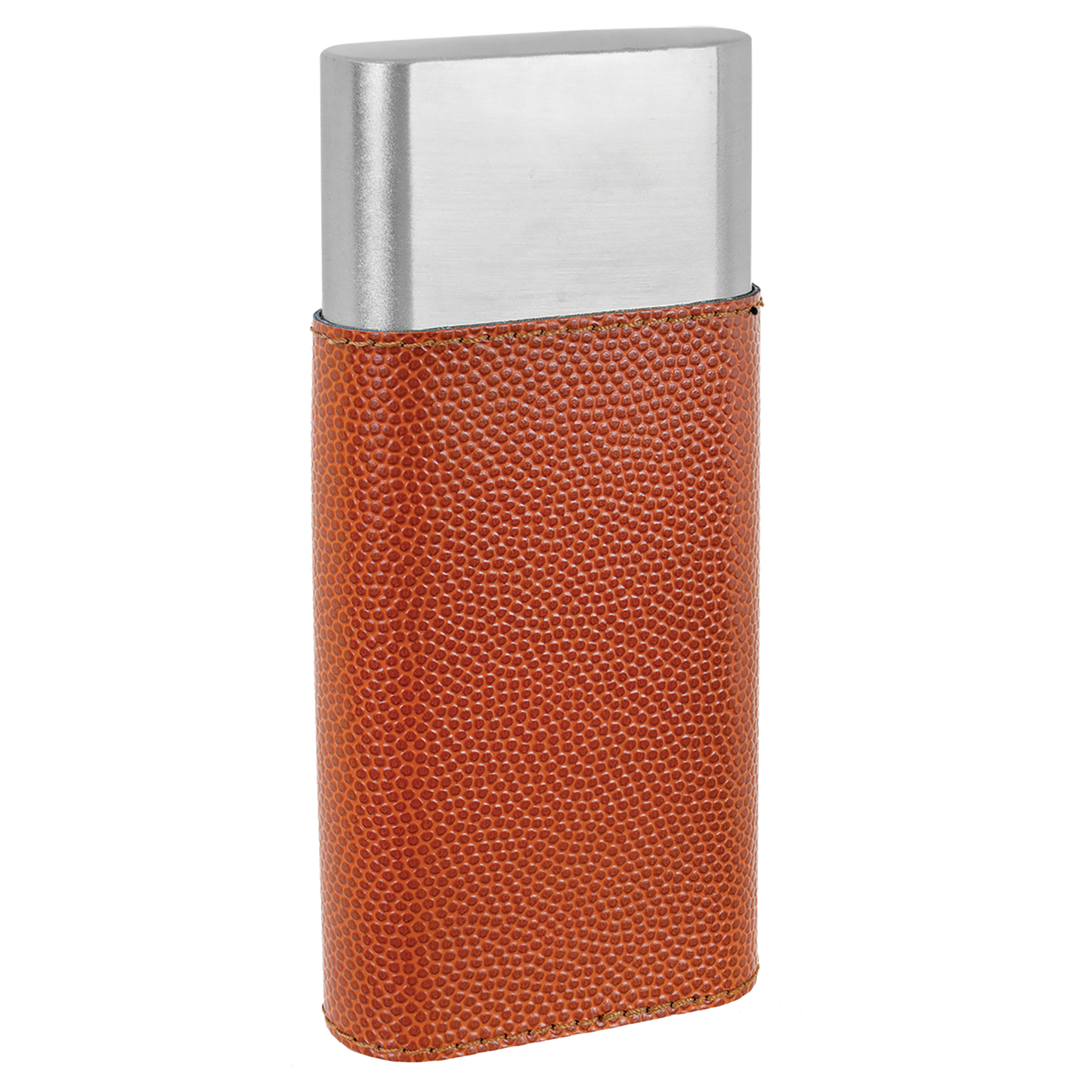 Basketball Leather Cigar Case with Cutter