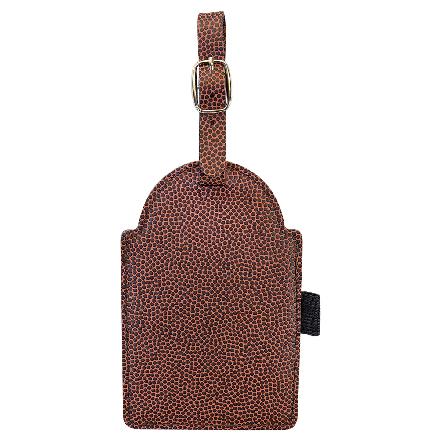 Football Leather Golf Bag Tag with 3 Wooden Tees