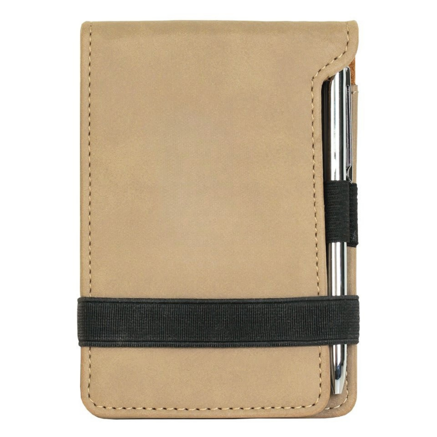 3 1/4" x 4 3/4" Leather Mini Notepad with Pen