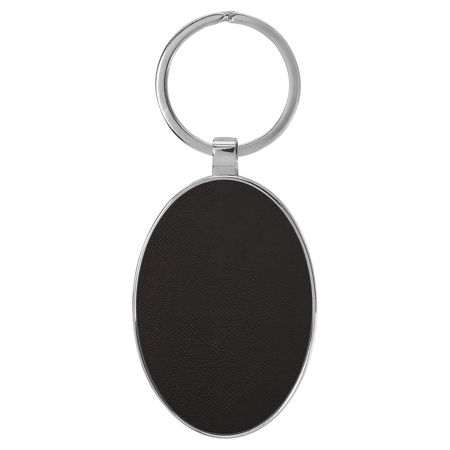 Leather Oval Keychain