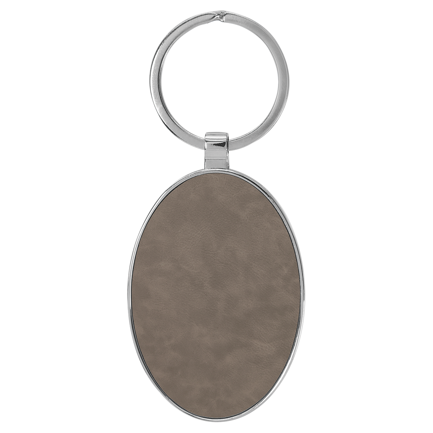 Leather Oval Keychain