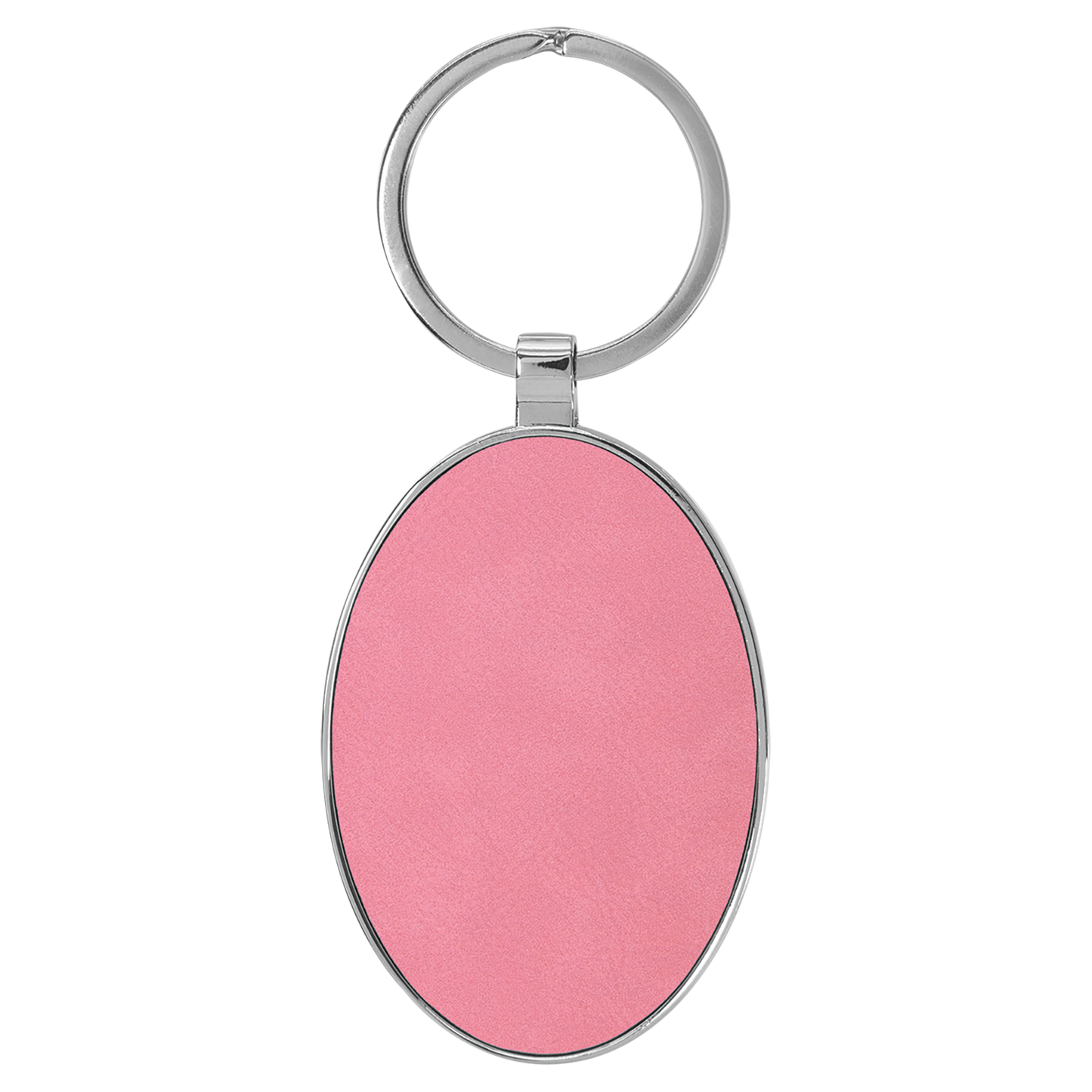 Leather Oval Keychain