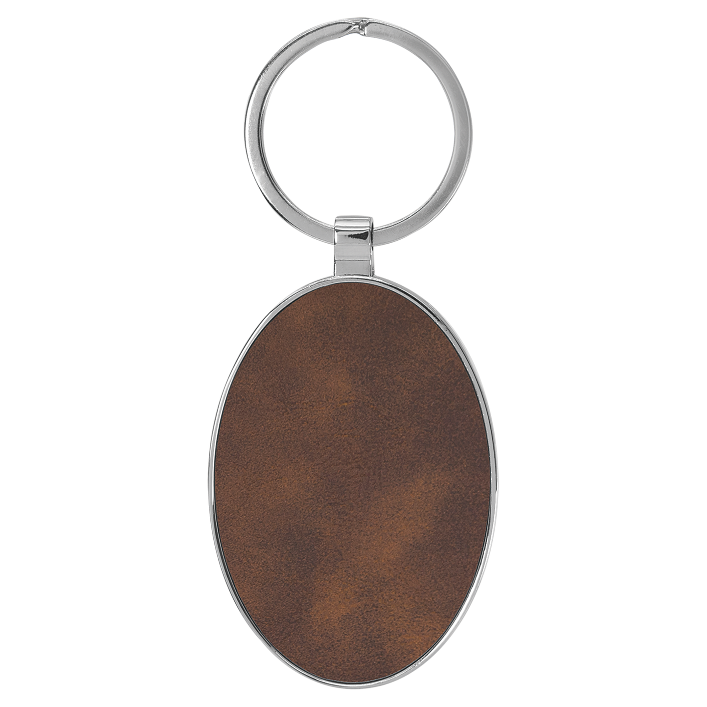 Leather Oval Keychain