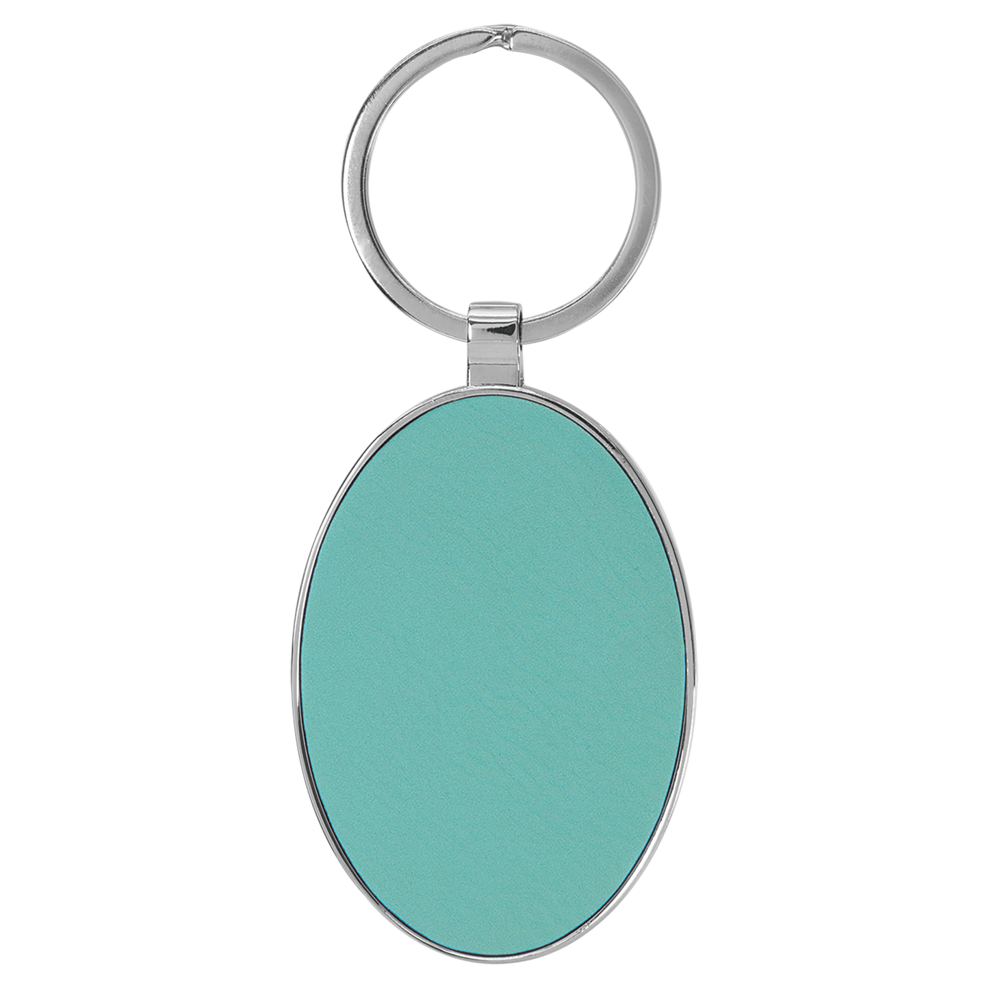 Leather Oval Keychain