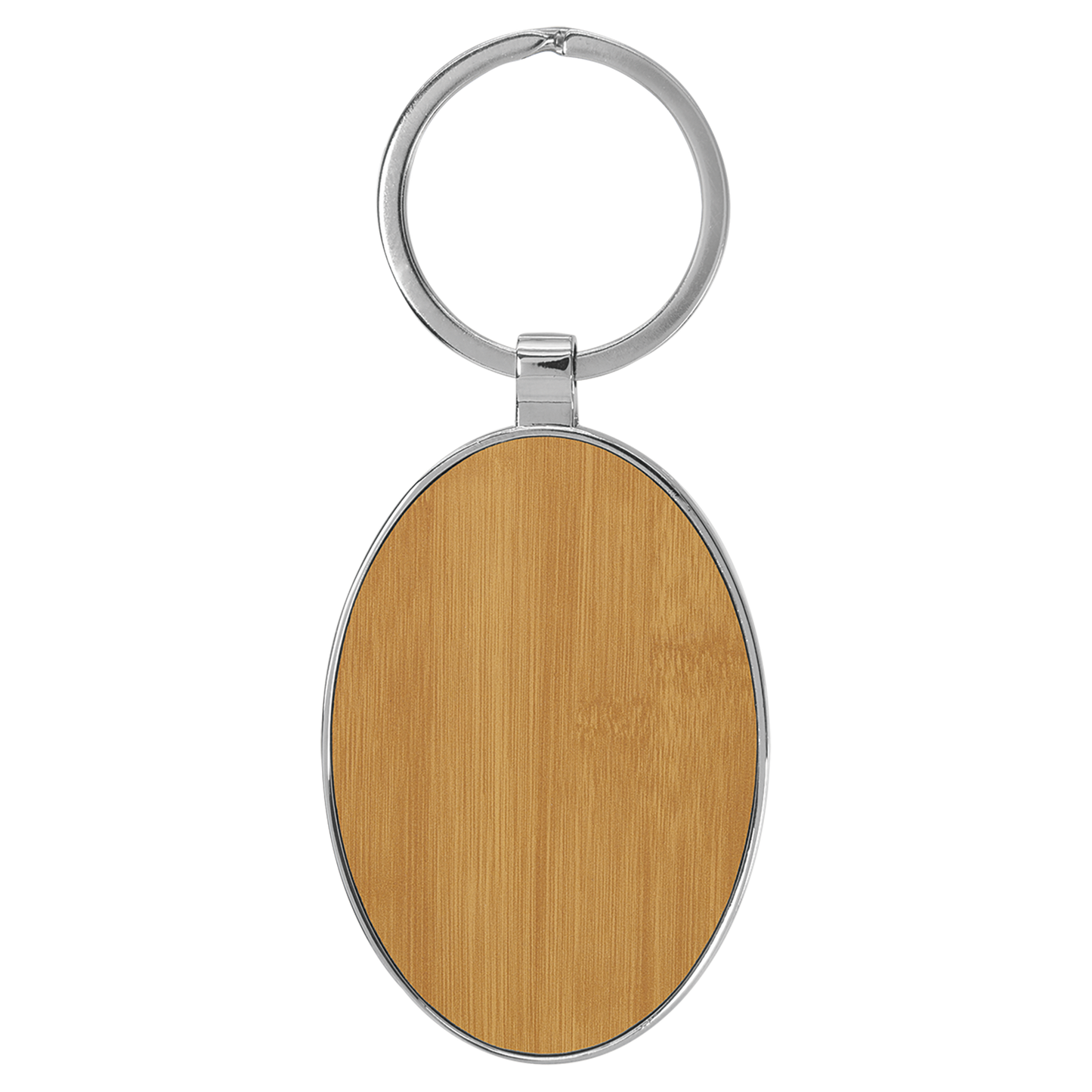 Leather Oval Keychain